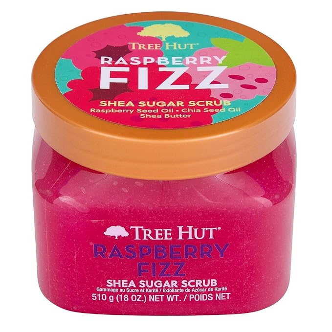 Tree Hut Raspberry Fizz Body Scrub, Exfoliating & Hydrating Sugar Scrub 18oz - view 2