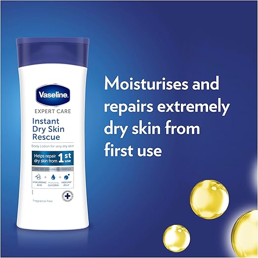 Vaseline Expert Care Instant Dry Skin Rescue Body Lotion 400 ml | CC Hair & Beauty UK