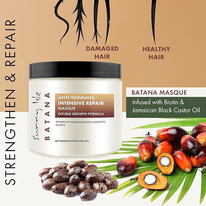 Sunny Isle Batana Anti-Thinning Intensive Repair Masque 16oz | CC Hair & Beauty UK