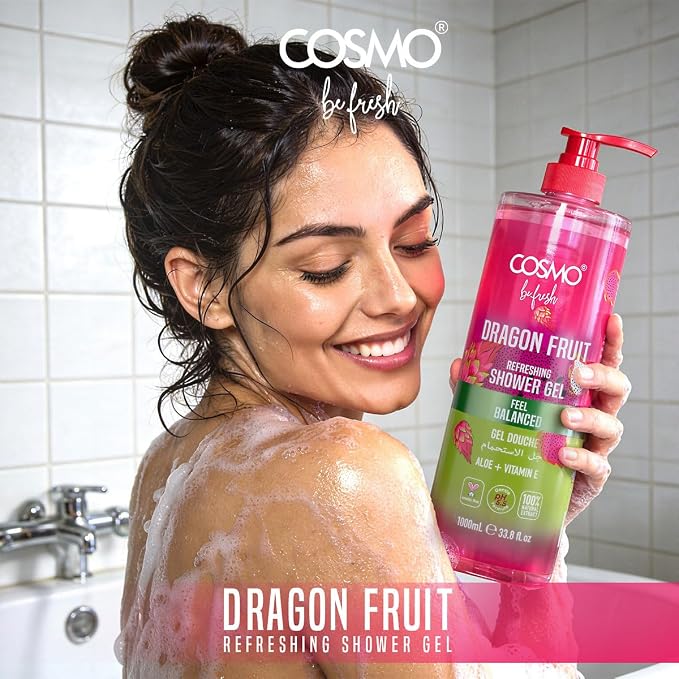 Cosmo Be Fresh Dragon Fruit Shower Gel with Aloe & Vitamin E 1000ml - view 3