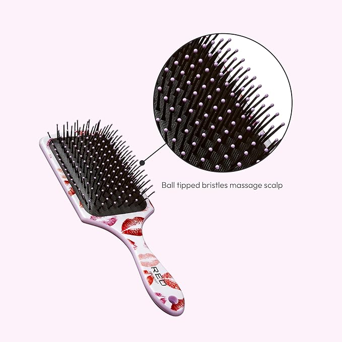 Red by Kiss Designed Brush, Easy Hair Detangling & Styling, Scalp Massage | CC Hair & Beauty UK