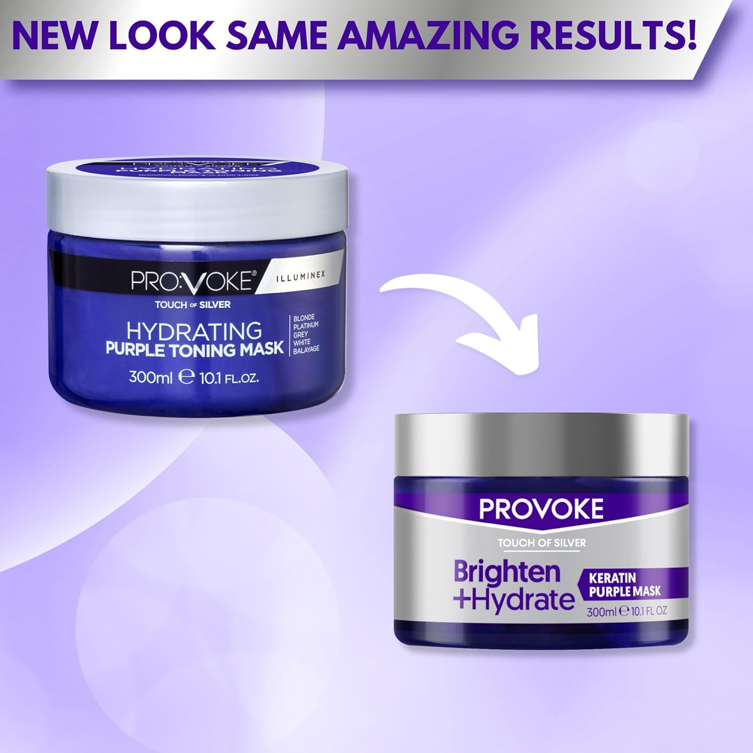 PROVOKE Touch of Silver Hydrating Purple Toning Mask 300ml | CC Hair & Beauty UK