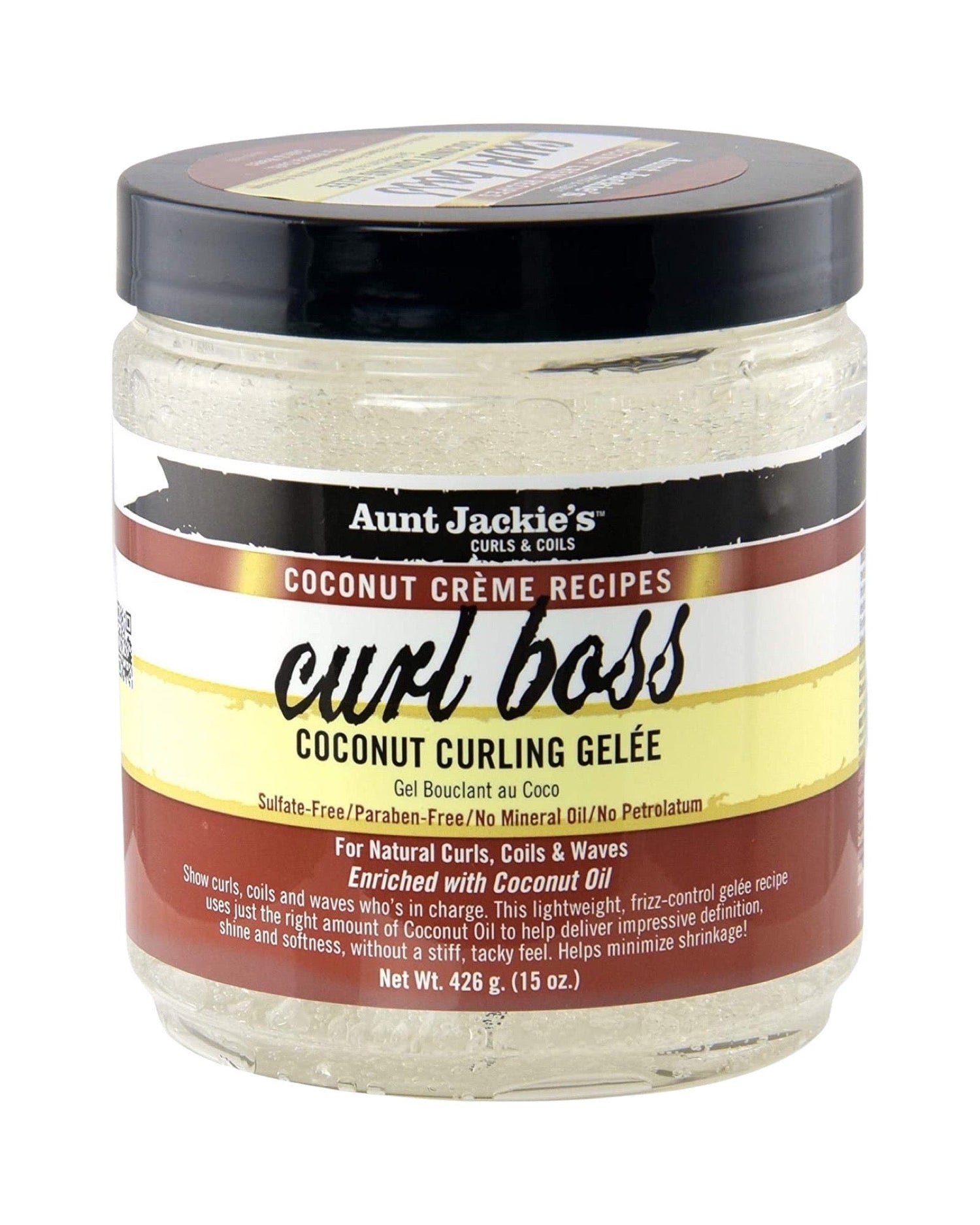 Aunt Jackie's Curls & Coils Coconut Creme Recipes Curl Boss Coconut Curling Gelée - 15 Oz - product detail | CC Hair & Beauty