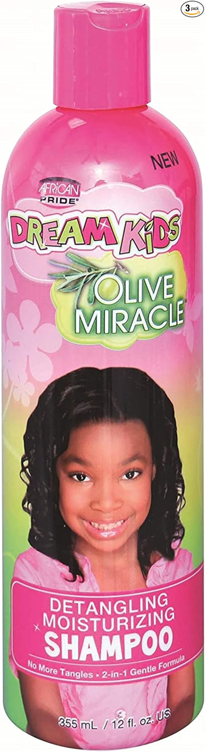 African Pride Dream Kids Olive  Detangling Moisturizing Shampoo - 12 Oz - product detail | CC Hair & Beauty