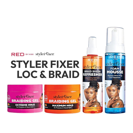 Red By Kiss Styler Fixer Braiding Gel 6oz | CC Hair & Beauty UK
