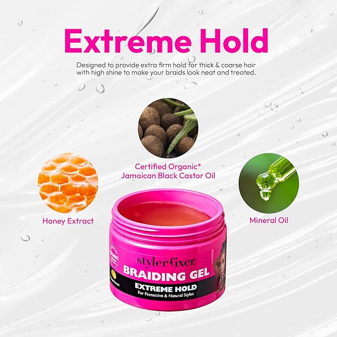 Red By Kiss Styler Fixer Braiding Gel 6oz | CC Hair & Beauty UK
