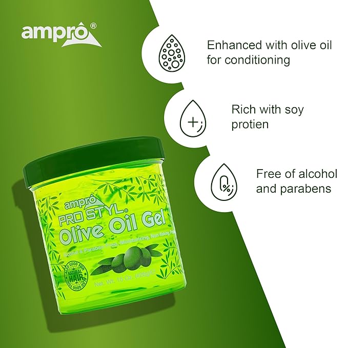 AmPro Pro Styl Protein Styling Olive Oil Gel 15oz | CC Hair & Beauty UK