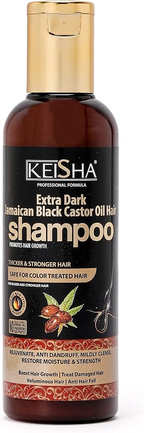 Kiesha Keisha Extra Dark Jamaican Black Castor Oil Shampoo Sulphate Free 200ml | CC Hair & Beauty Leeds