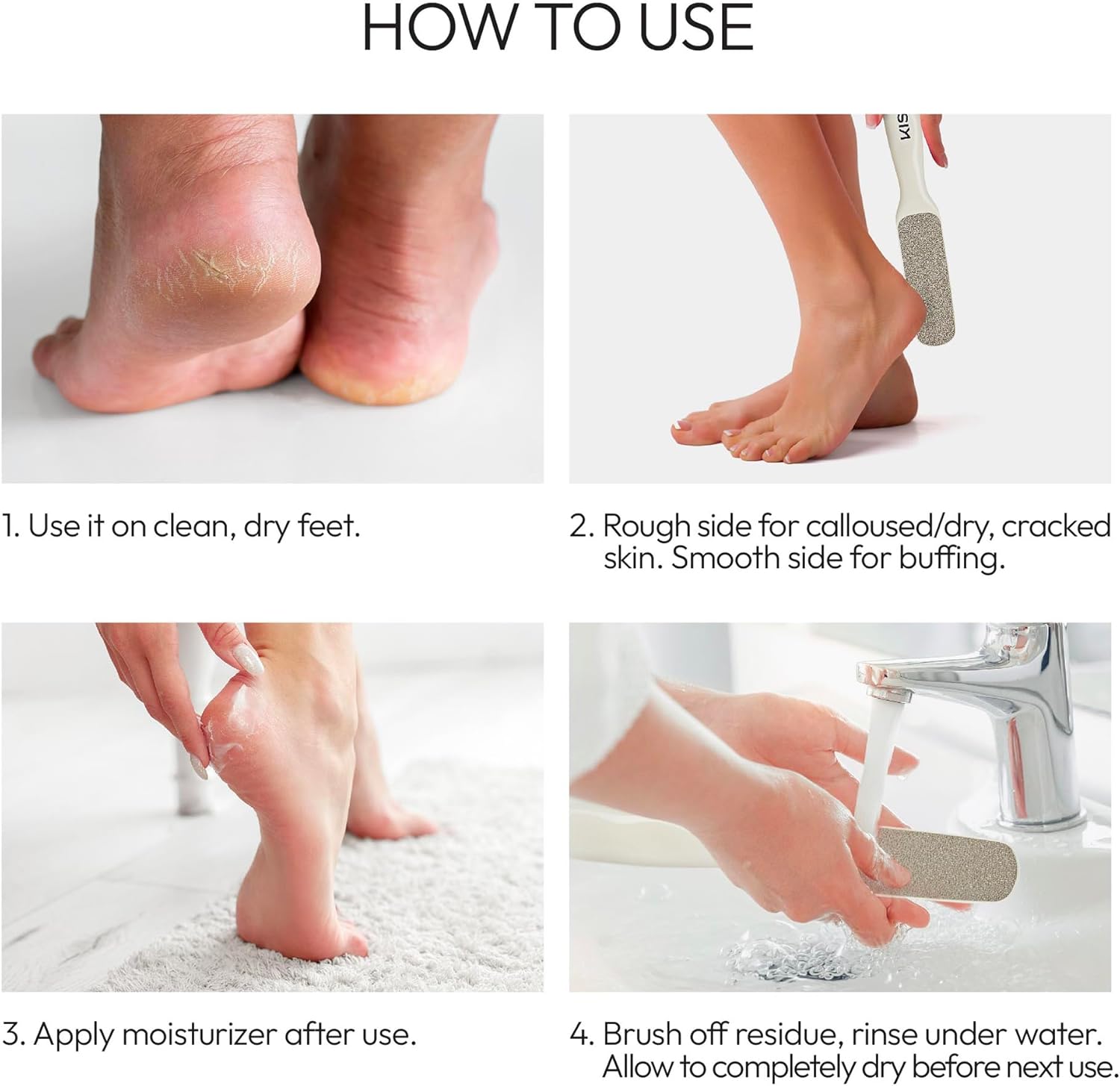 Kiss New York Nickel Foot File, Double-Sided - available online | CC Hair & Beauty UK