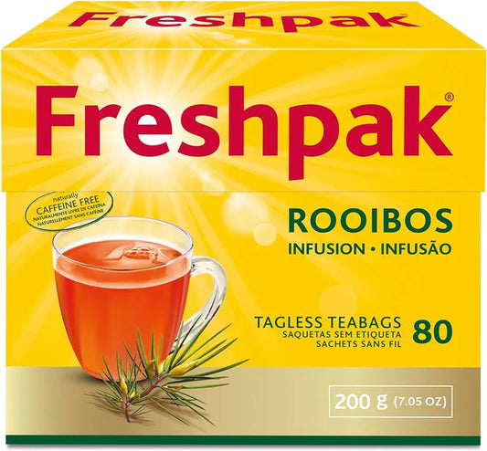 Freshpak Rooibos Infusion Tagless Teabags Caffeine Free 80Bags 200g