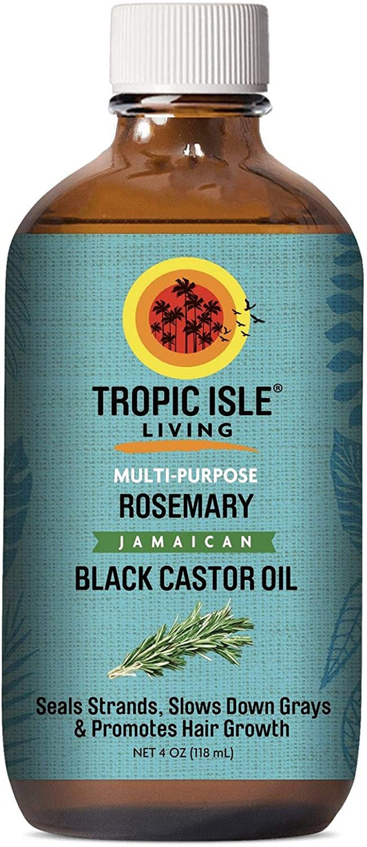 Tropic Isle Living Rosemary Jamaican Black Castor Oil 4oz