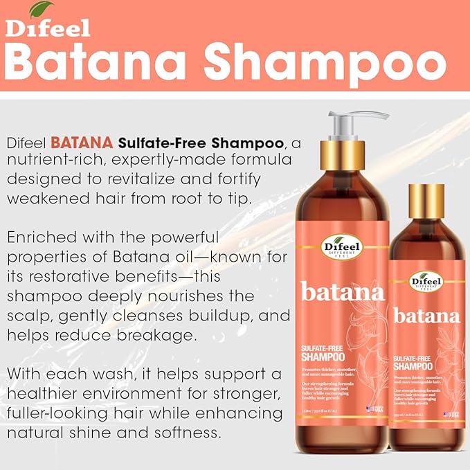 Difeel Batana Strengthening Sulfate Free Shampoo | CC Hair & Beauty UK