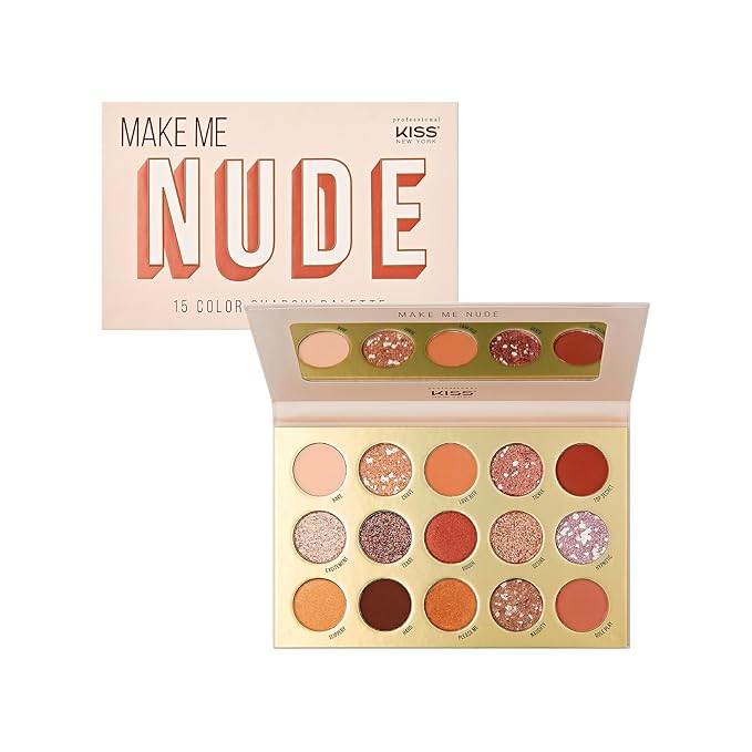 KISS NEW YORK Professional Shadow Palette - Make Me Nude - available online | CC Hair & Beauty UK