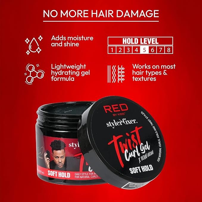 RED By Kiss X Bow Wow Styler Fixer Twist Curl Gel 6oz | CC Hair & Beauty UK