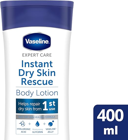 Vaseline Expert Care Instant Dry Skin Rescue Body Lotion 400 ml | CC Hair & Beauty UK