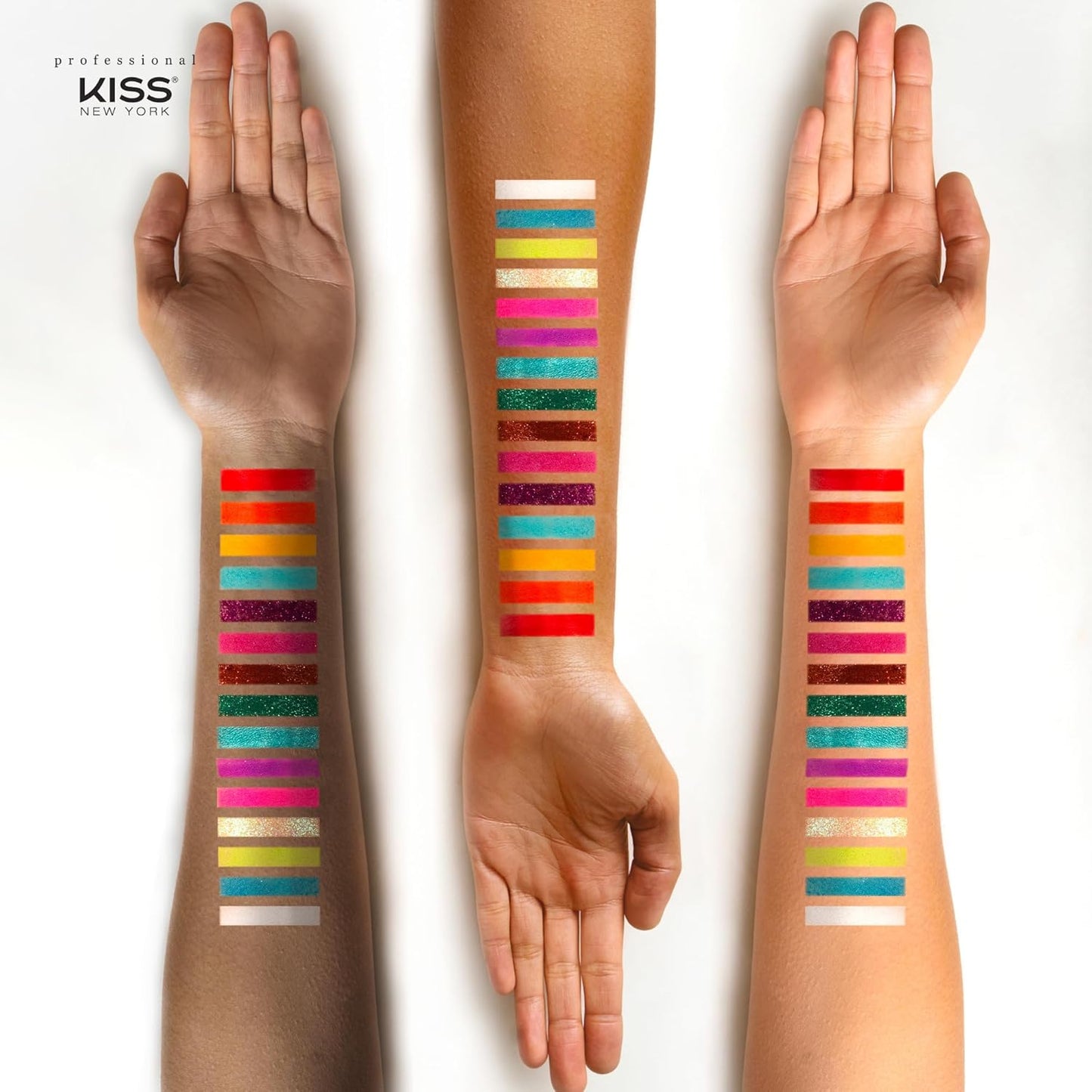 KISS NEW YORK Professional Shadow Palette - Draw Me A Rainbow | CC Hair & Beauty UK