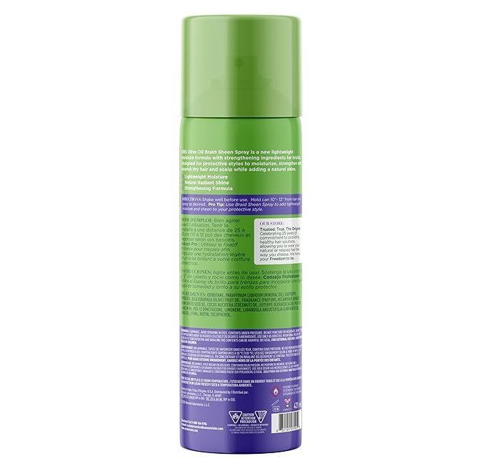 ORS Olive Oil Braid Sheen Spray with Lavender, Acai & Biotin for Hair & Scalp Nourishment 10oz | CC Hair & Beauty UK