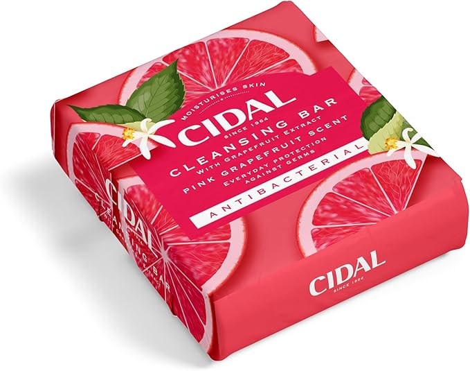 CIDAL Pink Grapefruit Cleansing 2x Bar Soap Antibacterial - available online | CC Hair & Beauty UK