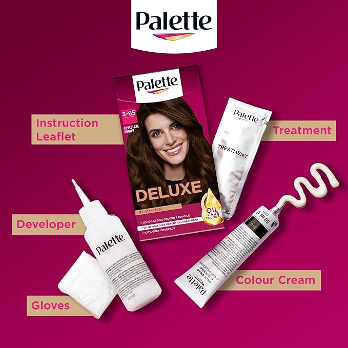 Palette Deluxe Creme Colouration Black Hair Dye | CC Hair & Beauty UK