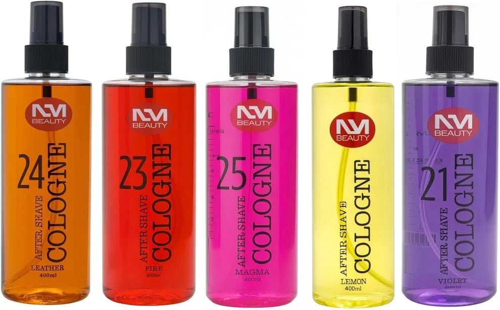 After Shave Cologne For Men- Fresh With Woody Scents Violet, Ruby, Magma,Leather 400ml