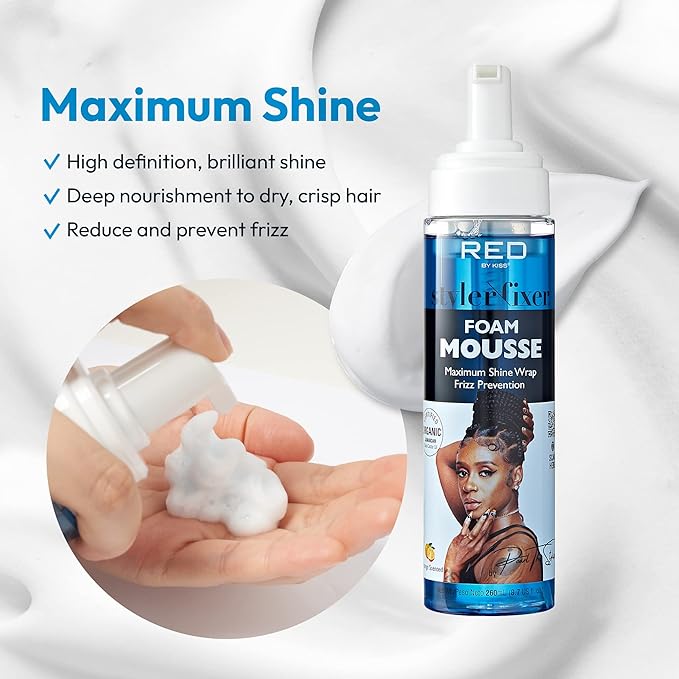 Red By Kiss Styler Fixer Foaming Mousse 8.7oz - available online | CC Hair & Beauty UK