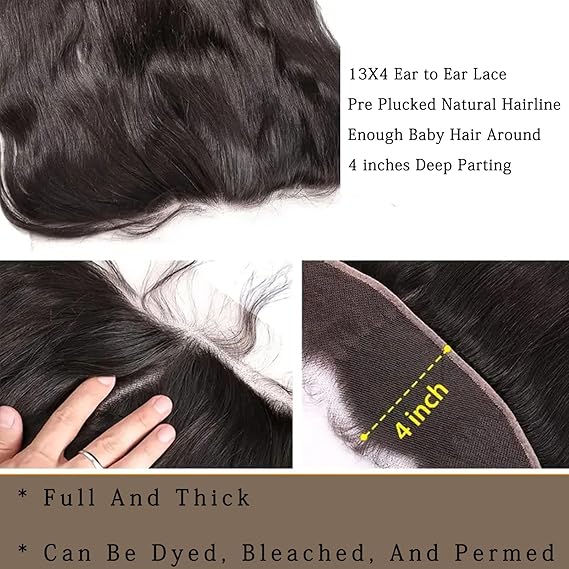 Rush - Brazilian Virgin Rush Brazilian Silk Full Lace Coverall Front Piece 13x4 Closure | CC Hair & Beauty Leeds