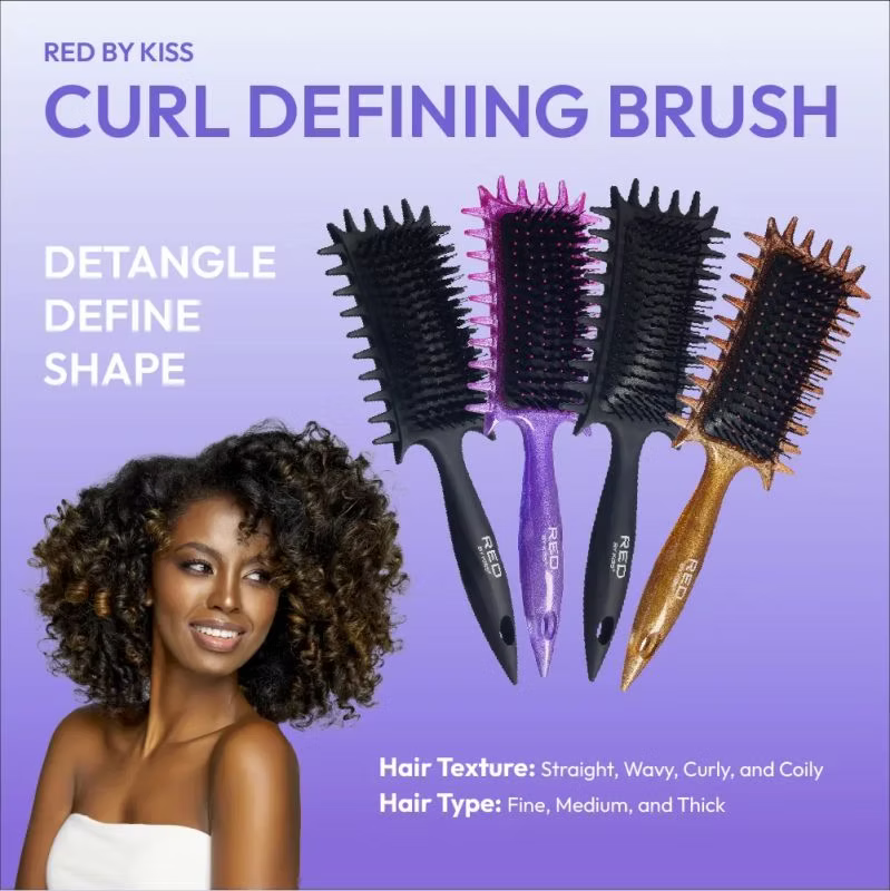 Red By Kiss Curl - Art Styler Detangling & Curl Defining Brush With Side Combs - view 4