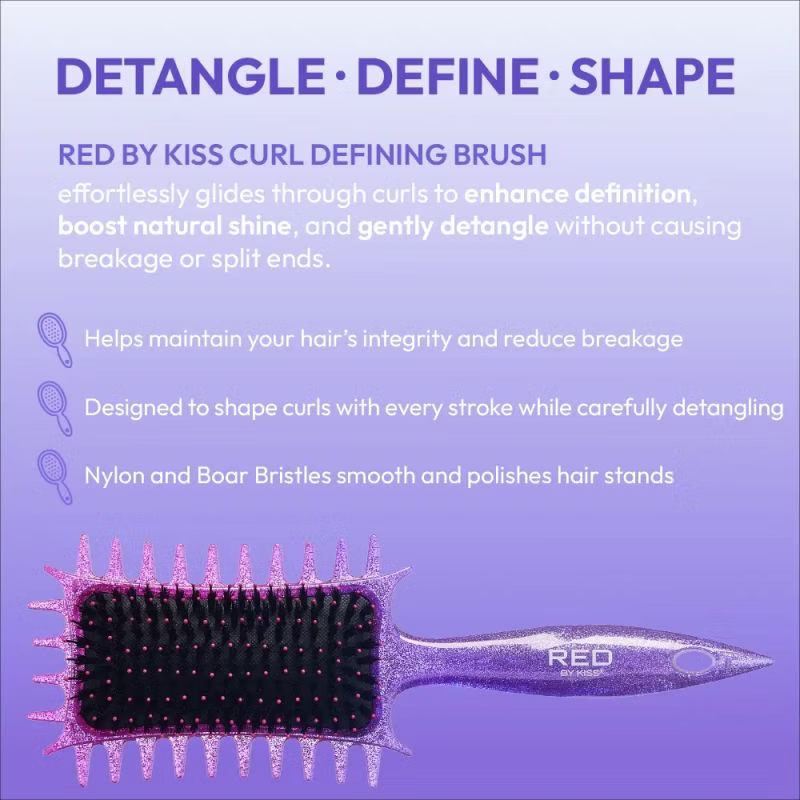 Red By Kiss Curl - Art Styler Detangling & Curl Defining Brush With Side Combs - view 5