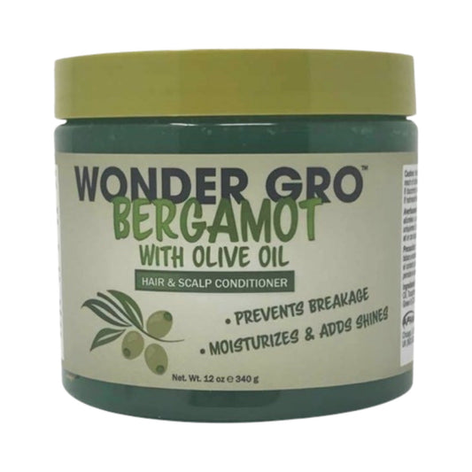 Wonder Gro Bergamot With Olive Oil Hair & Scalp Conditioner - 12Oz | Shop at CC Hair & Beauty UK