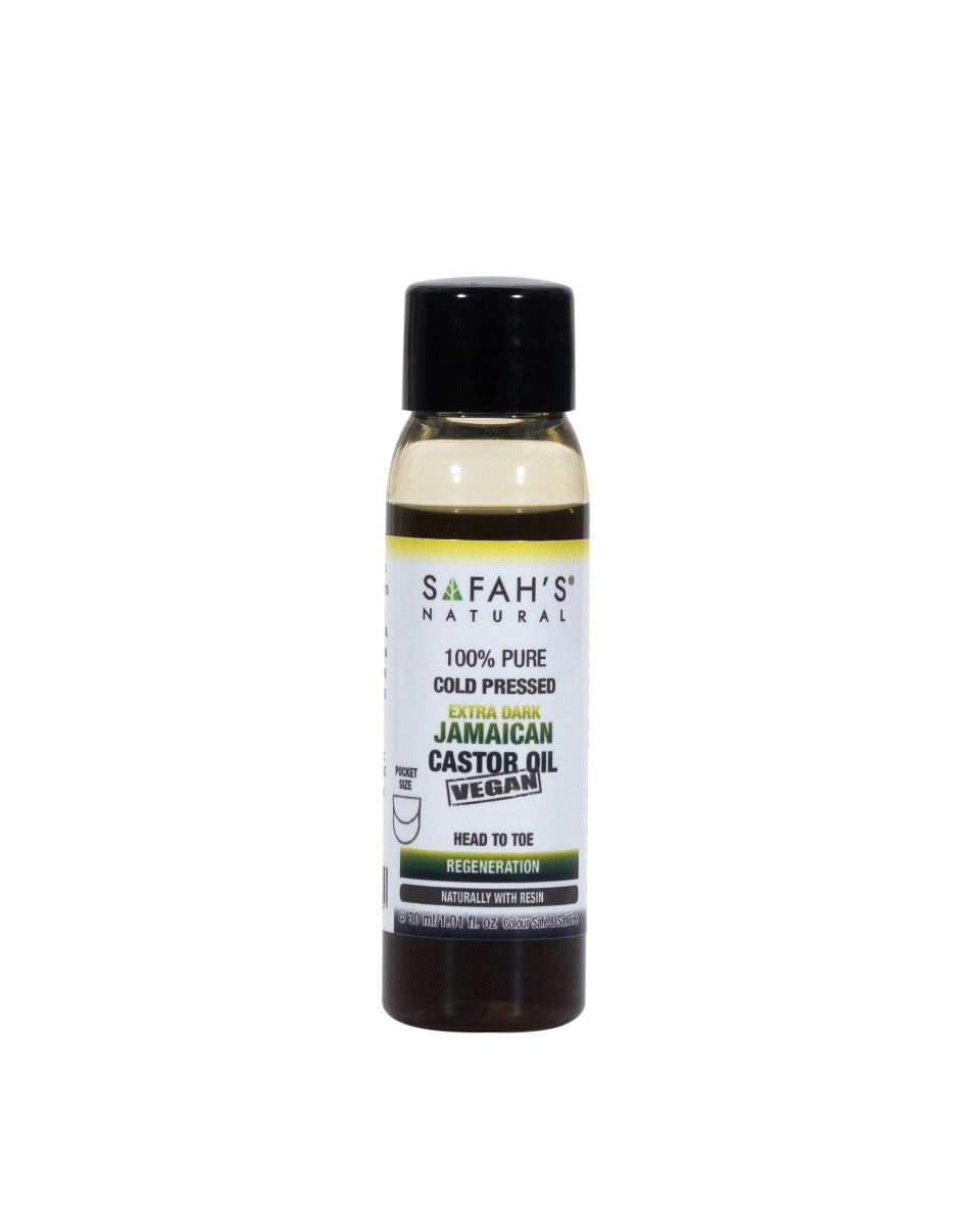 Safahs Natural Cold Pressed 100% Pure Extra Dark Jamaican Black Castor Oil 100Ml | Shop at CC Hair & Beauty UK