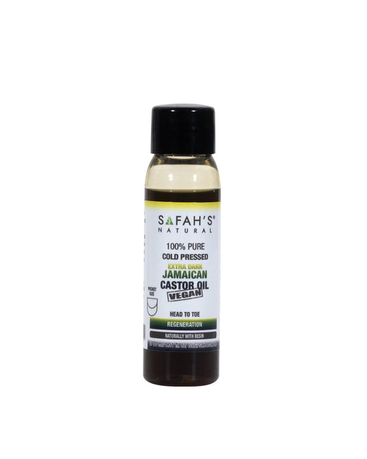 Safahs Natural Cold Pressed 100% Pure Extra Dark Jamaican Black Castor Oil 100Ml | Shop at CC Hair & Beauty UK