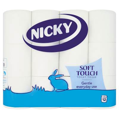 Nicky 12 Soft Touch Toilet Tissue