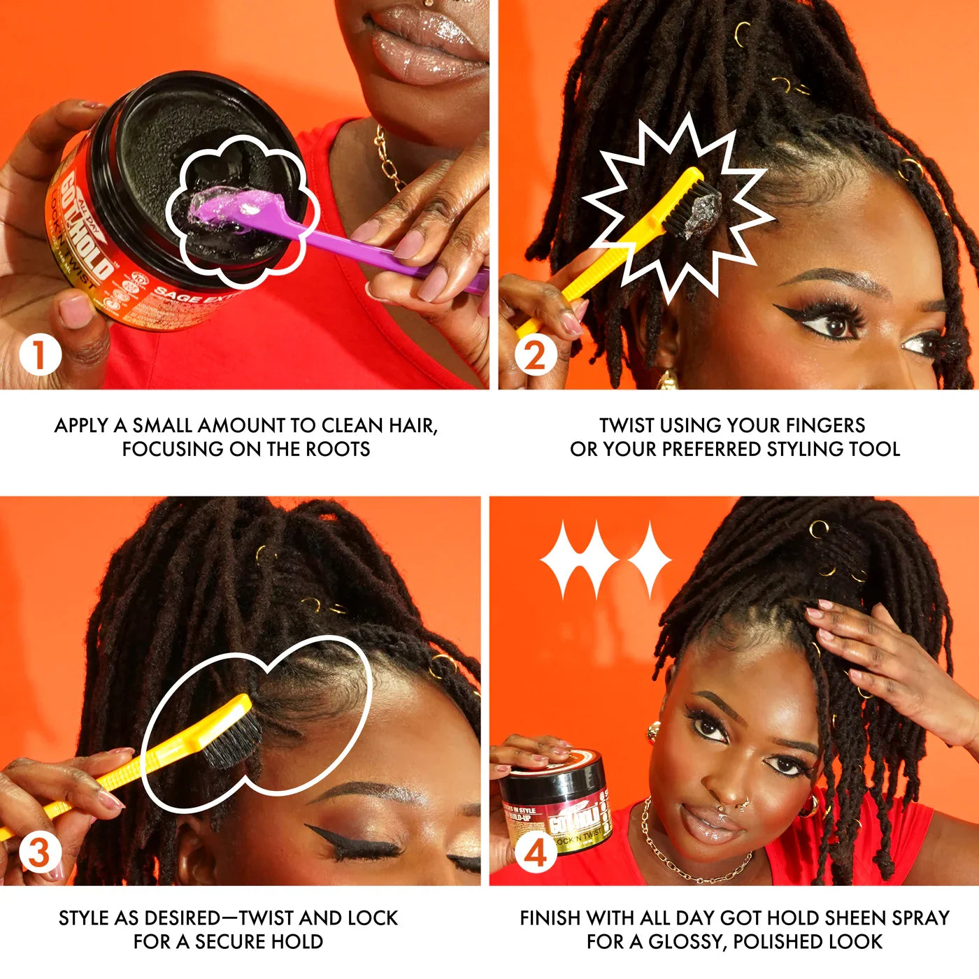 All Day Got Hold Lock'n Twist Maximum Hold 296Ml | CC Hair & Beauty UK