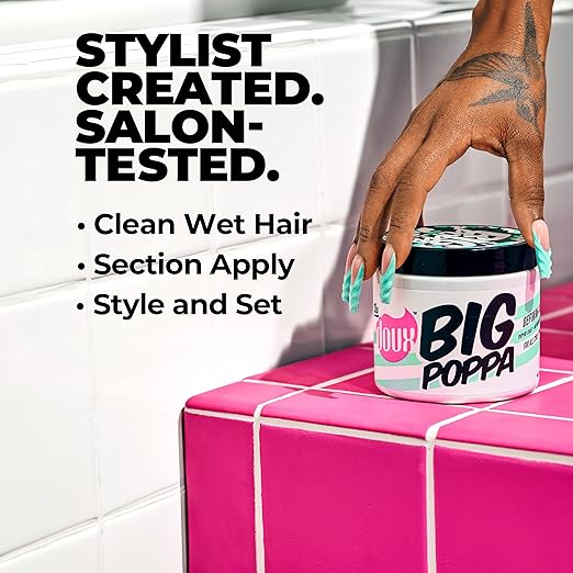 The Doux Big Poppa Defining Hair Gel for All Curl Types 16oz | CC Hair & Beauty UK