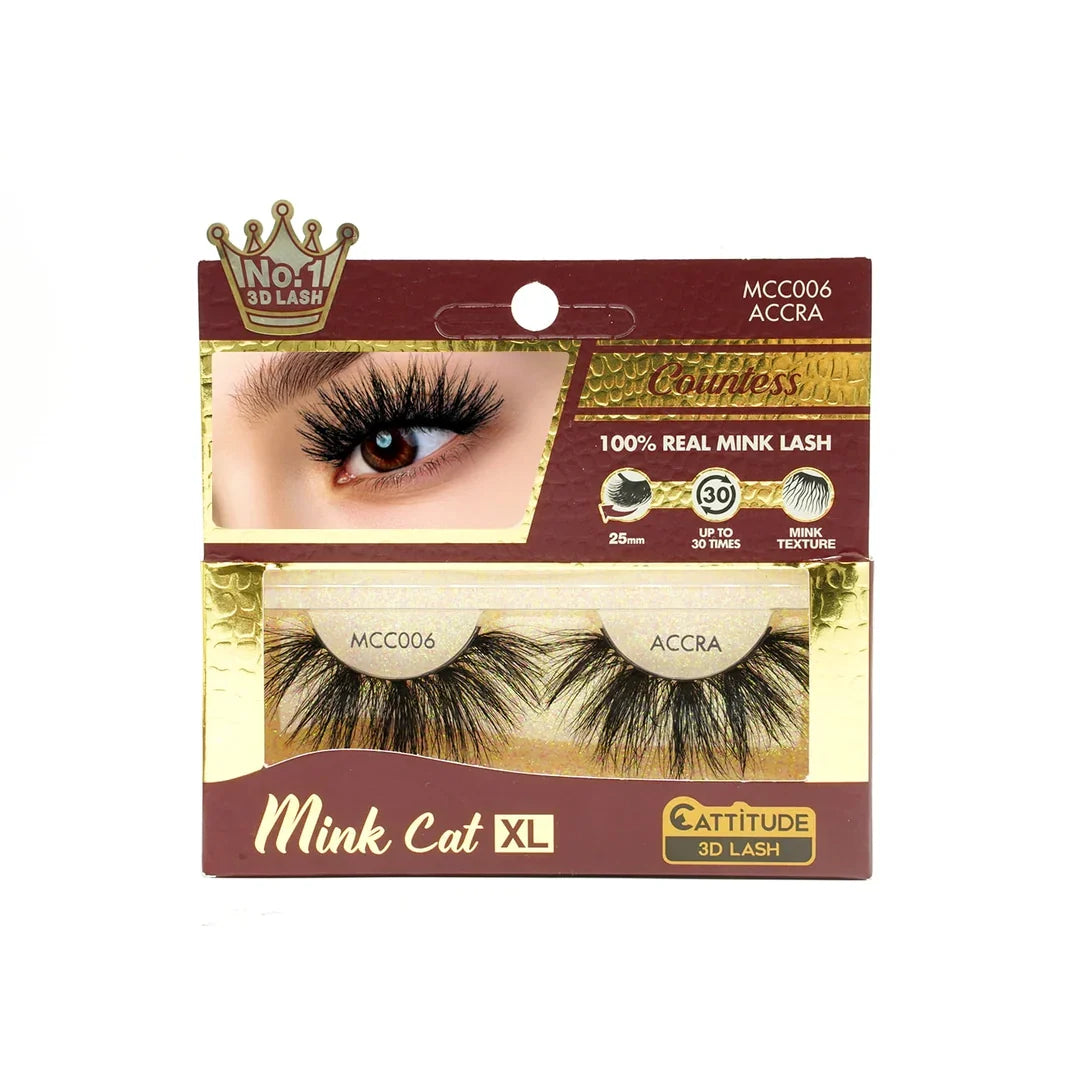 Mink Cat XL 25mm 3D Lashes Countess - view 5