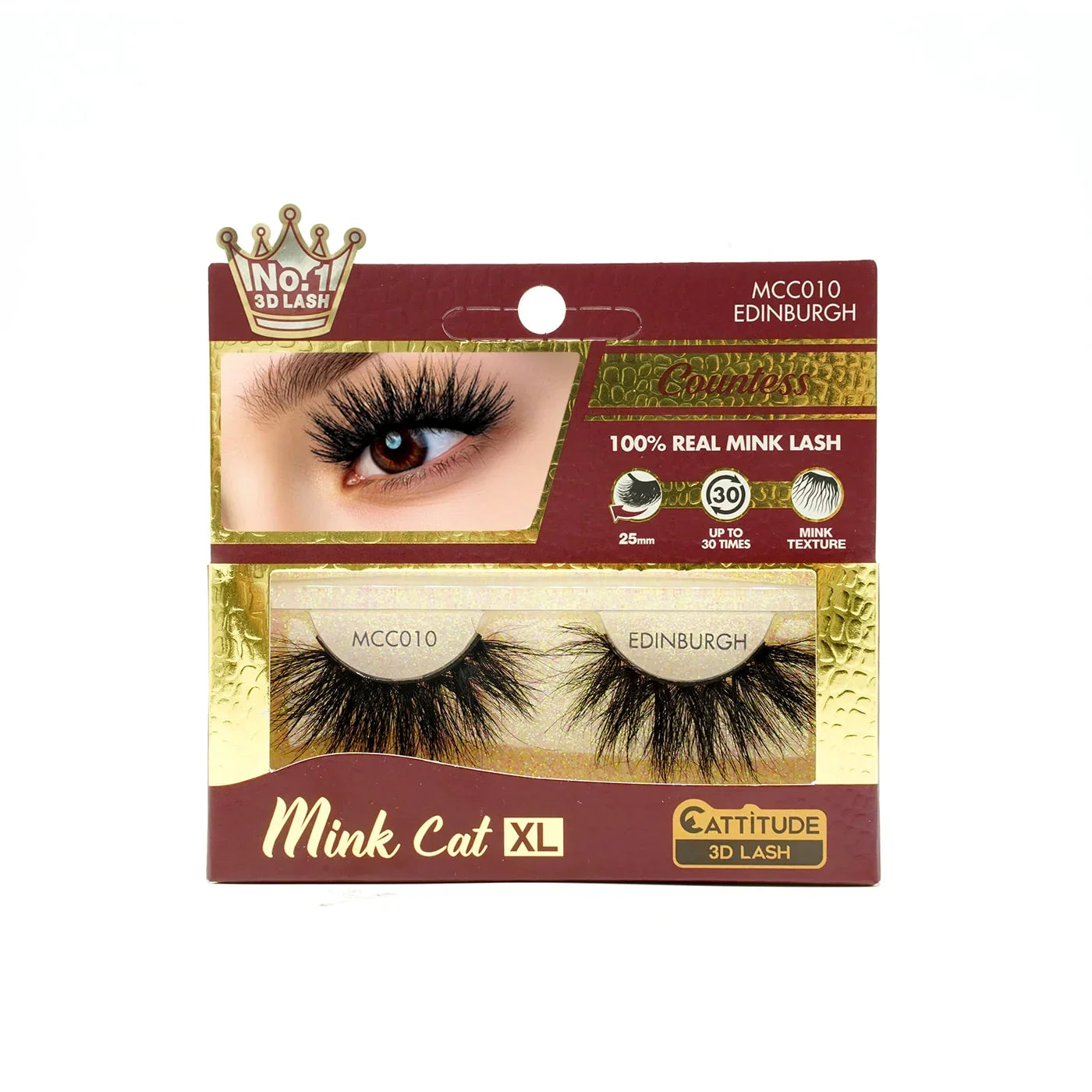 Mink Cat XL 25mm 3D Lashes Countess - view 4