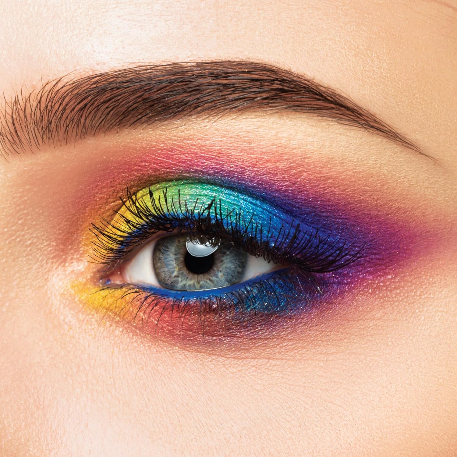 KISS NEW YORK Professional Shadow Palette - Draw Me A Rainbow | CC Hair & Beauty UK