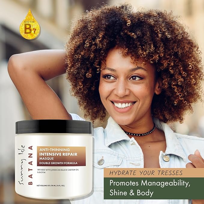 Sunny Isle Batana Anti-Thinning Intensive Repair Masque 16oz | CC Hair & Beauty UK