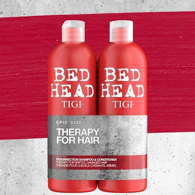 Tigi Bed Head Bedhead by TIGI Resurrection Shampoo and Conditioner Set 2x750ml | CC Hair & Beauty Leeds