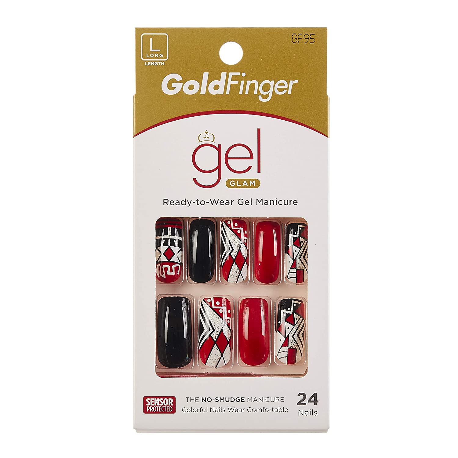 KISS GoldFinger Gel Glam Manicure Nails GF95 | Shop at CC Hair & Beauty UK