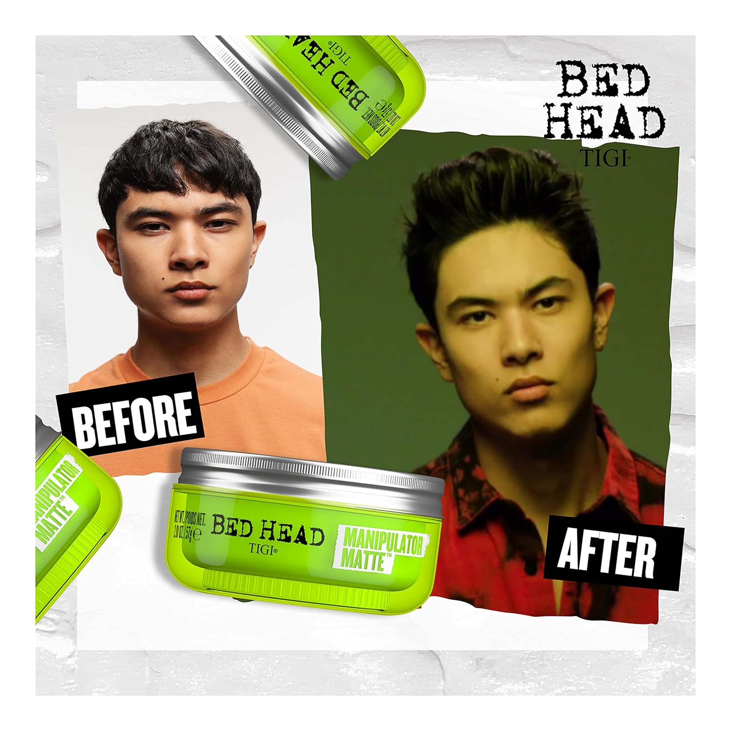 TIGI Bed Head Manipulator Matte Hair Wax Paste with Strong Hold 2.01 oz - product detail | CC Hair & Beauty