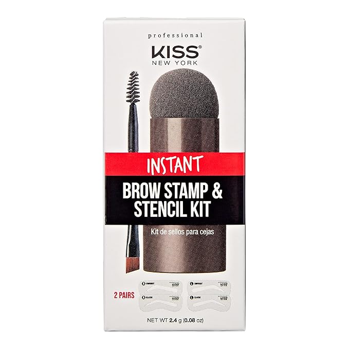 Kiss New York Instant Brow Stamp and Stencil Kit Powder Stamp Eyebrow Shaping Kit | CC Hair & Beauty UK