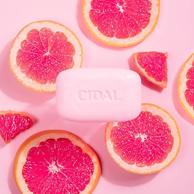 CIDAL Pink Grapefruit Cleansing 2x Bar Soap Antibacterial - available online | CC Hair & Beauty UK