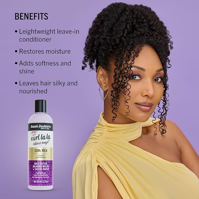 Aunt Jackie's Curls & Coils Curl La La Thirst Trap Curl Milk 12oz - view 3