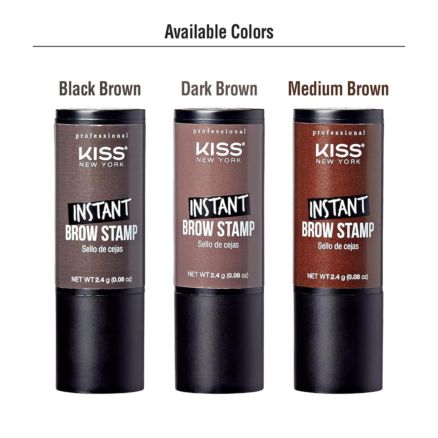 Kiss New York Instant Brow Stamp and Stencil Kit Powder Stamp Eyebrow Shaping Kit | CC Hair & Beauty UK