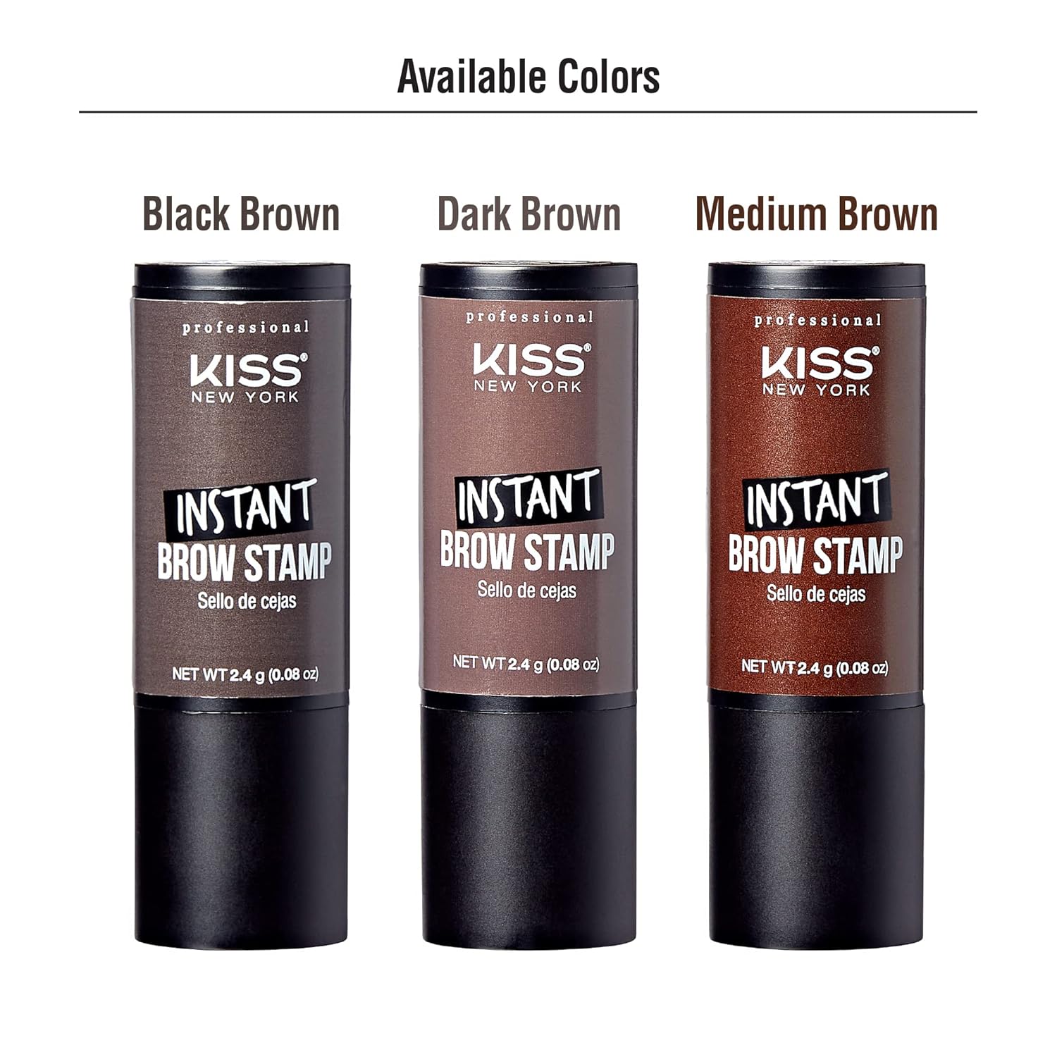 Kiss New York Instant Brow Stamp and Stencil Kit Powder Stamp Eyebrow Shaping Kit | CC Hair & Beauty UK