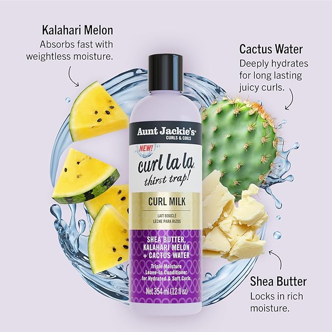 Aunt Jackie's Curls & Coils Curl La La Thirst Trap Curl Milk 12oz - view 2