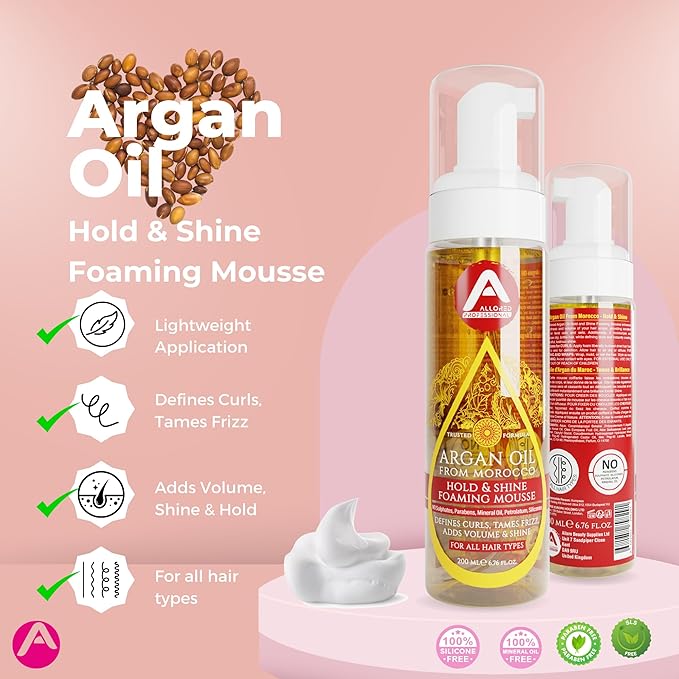 Allored Professional Moroccan Argan Oil Foam Mousse 200ml - view 3