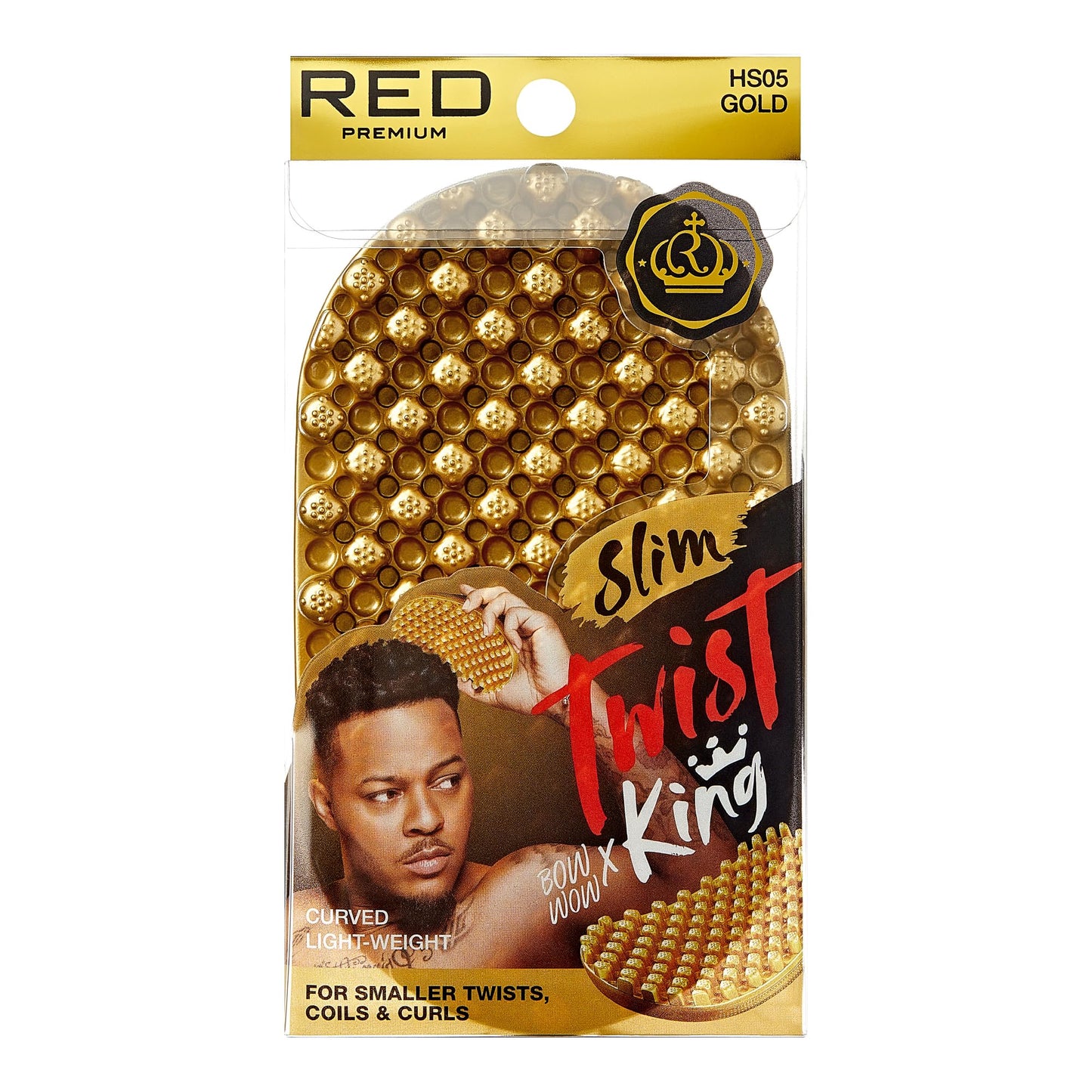 Red By Kiss Bow Wow X Twist King Luxury Twist Styler Washable Brush Gold - available online | CC Hair & Beauty UK