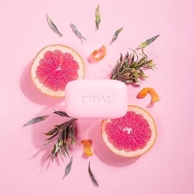 CIDAL Pink Grapefruit Cleansing 2x Bar Soap Antibacterial - available online | CC Hair & Beauty UK